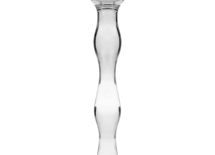 NEBULA SERIES BY IBIZA - MODELL 13 DILDO BOROSILIKATGLAS - 18 CM -O- 3.5 CM - TRANSPARENT - Glas Analplug