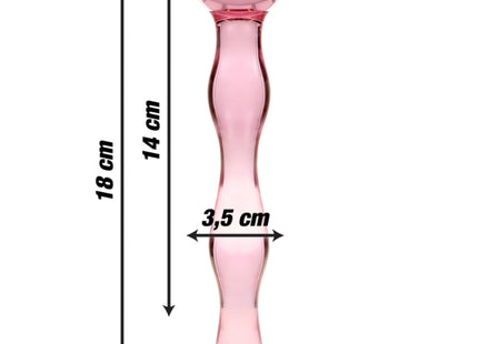 NEBULA SERIES BY IBIZA - MODELL 13 DILDO BOROSILIKATGLAS - 18 CM -O- 3.5 CM - Glas Analplug