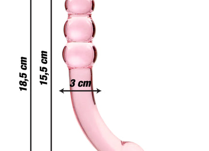 NEBULA SERIES BY IBIZA - MODELL 14 DILDO BOROSILIKATGLAS KLAR 18.5 CM -O- 3 CM - Glasdildo