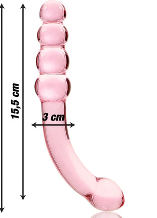 NEBULA SERIES BY IBIZA - MODELL 14 DILDO BOROSILIKATGLAS KLAR 18.5 CM -O- 3 CM - Glasdildo