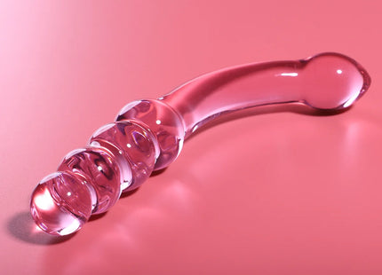 NEBULA SERIES BY IBIZA - MODELL 14 DILDO BOROSILIKATGLAS KLAR 18.5 CM -O- 3 CM - Glasdildo