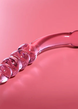 NEBULA SERIES BY IBIZA - MODELL 14 DILDO BOROSILIKATGLAS KLAR 18.5 CM -O- 3 CM - Glasdildo