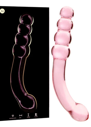NEBULA SERIES BY IBIZA - MODELL 14 DILDO BOROSILIKATGLAS KLAR 18.5 CM -O- 3 CM - Glasdildo