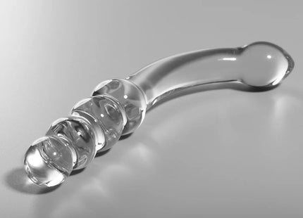 NEBULA SERIES BY IBIZA - MODELL 14 DILDO BOROSILIKATGLAS KLAR 18.5 CM -O- 3 CM - Glasdildo