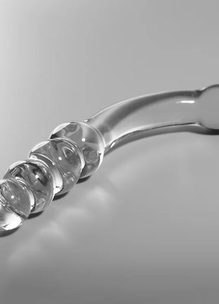 NEBULA SERIES BY IBIZA - MODELL 14 DILDO BOROSILIKATGLAS KLAR 18.5 CM -O- 3 CM - Glasdildo
