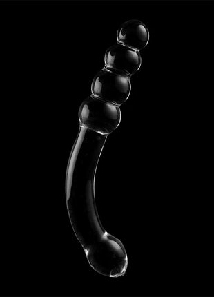 NEBULA SERIES BY IBIZA - MODELL 14 DILDO BOROSILIKATGLAS KLAR 18.5 CM -O- 3 CM - Glasdildo