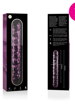 NEBULA SERIES BY IBIZA - MODELL 15 DILDO BOROSILIKATGLAS - 18.5 CM -O- 3 CM - Glasdildo