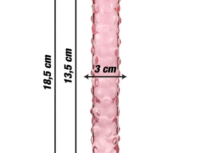 NEBULA SERIES BY IBIZA - MODELL 15 DILDO BOROSILIKATGLAS - 18.5 CM -O- 3 CM - Glasdildo