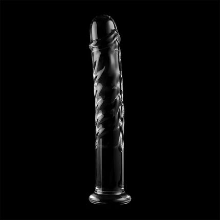 NEBULA SERIES BY IBIZA - MODELL 16 DILDO BOROSILIKATGLAS - 18.5 CM -O- 3 CM - Glas Analplug