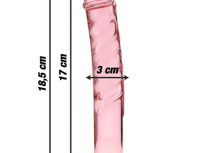 NEBULA SERIES BY IBIZA - MODELL 16 DILDO BOROSILIKATGLAS - 18.5 CM -O- 3 CM - Glas Analplug