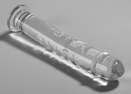 NEBULA SERIES BY IBIZA - MODELL 16 DILDO BOROSILIKATGLAS - 18.5 CM -O- 3 CM - Glas Analplug