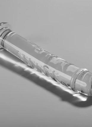 NEBULA SERIES BY IBIZA - MODELL 16 DILDO BOROSILIKATGLAS - 18.5 CM -O- 3 CM - Glas Analplug