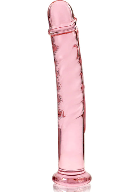 NEBULA SERIES BY IBIZA - MODELL 16 DILDO BOROSILIKATGLAS - 18.5 CM -O- 3 CM - ROSA - Glas Analplug