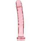 NEBULA SERIES BY IBIZA - MODELL 16 DILDO BOROSILIKATGLAS - 18.5 CM -O- 3 CM - ROSA - Glas Analplug