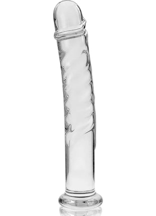 NEBULA SERIES BY IBIZA - MODELL 16 DILDO BOROSILIKATGLAS - 18.5 CM -O- 3 CM - TRANSPARENT - Glas Analplug