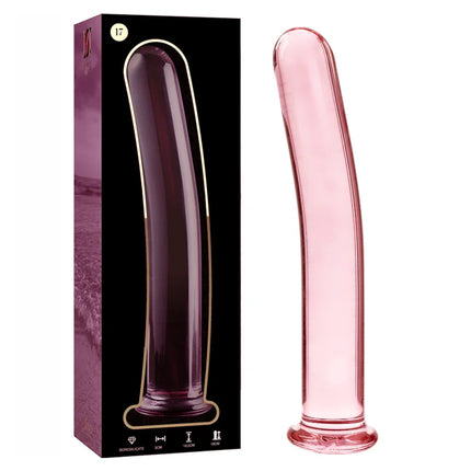 NEBULA SERIES BY IBIZA - MODELL 17 DILDO BOROSILIKATGLAS KLAR 18.5 CM -O- 3 CM - Glasdildo