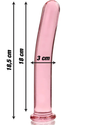 NEBULA SERIES BY IBIZA - MODELL 17 DILDO BOROSILIKATGLAS KLAR 18.5 CM -O- 3 CM - Glasdildo