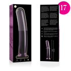 NEBULA SERIES BY IBIZA - MODELL 17 DILDO BOROSILIKATGLAS KLAR 18.5 CM -O- 3 CM - Glasdildo