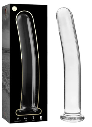 NEBULA SERIES BY IBIZA - MODELL 17 DILDO BOROSILIKATGLAS KLAR 18.5 CM -O- 3 CM - Glasdildo