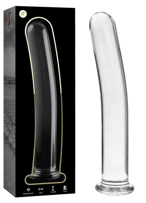 NEBULA SERIES BY IBIZA - MODELL 17 DILDO BOROSILIKATGLAS KLAR 18.5 CM -O- 3 CM - Glasdildo