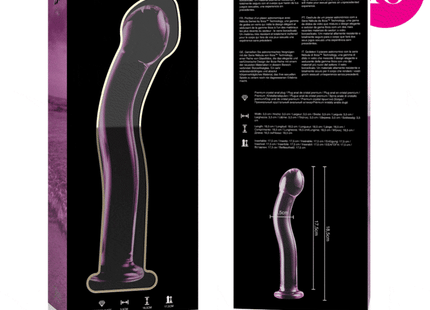 NEBULA SERIES BY IBIZA - MODELL 18 DILDO BOROSILIKATGLAS KLAR 18.5 CM -O- 3.5 CM - Glasdildo