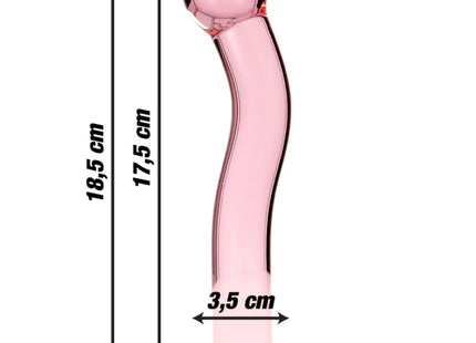 NEBULA SERIES BY IBIZA - MODELL 18 DILDO BOROSILIKATGLAS KLAR 18.5 CM -O- 3.5 CM - Glasdildo