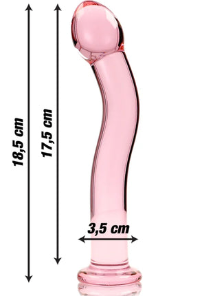 NEBULA SERIES BY IBIZA - MODELL 18 DILDO BOROSILIKATGLAS KLAR 18.5 CM -O- 3.5 CM - Glasdildo