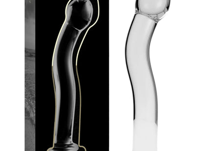 NEBULA SERIES BY IBIZA - MODELL 18 DILDO BOROSILIKATGLAS KLAR 18.5 CM -O- 3.5 CM - Glasdildo