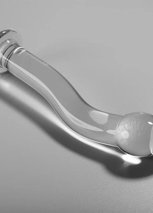 NEBULA SERIES BY IBIZA - MODELL 18 DILDO BOROSILIKATGLAS KLAR 18.5 CM -O- 3.5 CM - Glasdildo