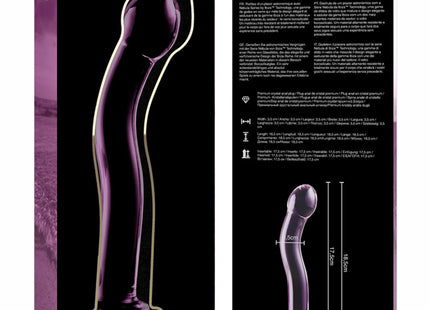 NEBULA SERIES BY IBIZA - MODELL 18 DILDO BOROSILIKATGLAS KLAR 18.5 CM -O- 3.5 CM - Glasdildo