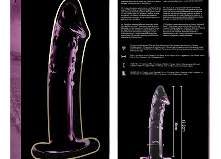 NEBULA SERIES BY IBIZA - MODELL 19 DILDO BOROSILIKATGLAS - 18.5 CM -O- 4 CM - Glas Analplug
