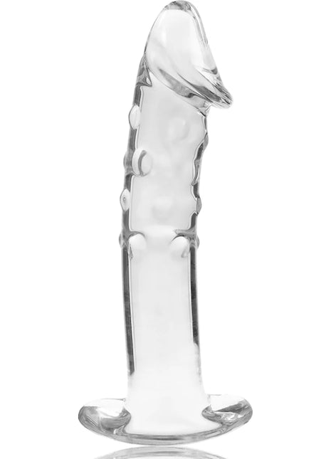 NEBULA SERIES BY IBIZA - MODELL 19 DILDO BOROSILIKATGLAS - 18.5 CM -O- 4 CM - TRANSPARENT - Glas Analplug
