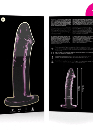 NEBULA SERIES BY IBIZA - MODELL 19 DILDO BOROSILIKATGLAS - 18.5 CM -O- 4 CM - Glas Analplug