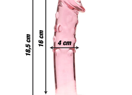 NEBULA SERIES BY IBIZA - MODELL 19 DILDO BOROSILIKATGLAS - 18.5 CM -O- 4 CM - Glas Analplug