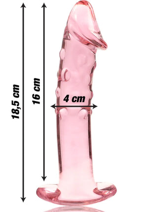 NEBULA SERIES BY IBIZA - MODELL 19 DILDO BOROSILIKATGLAS - 18.5 CM -O- 4 CM - Glas Analplug