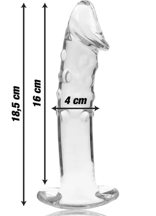 NEBULA SERIES BY IBIZA - MODELL 19 DILDO BOROSILIKATGLAS - 18.5 CM -O- 4 CM - Glas Analplug
