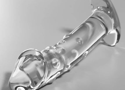 NEBULA SERIES BY IBIZA - MODELL 19 DILDO BOROSILIKATGLAS - 18.5 CM -O- 4 CM - Glas Analplug