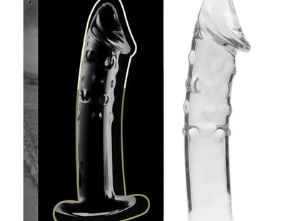 NEBULA SERIES BY IBIZA - MODELL 19 DILDO BOROSILIKATGLAS - 18.5 CM -O- 4 CM - Glas Analplug