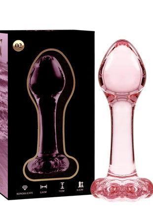 NEBULA SERIES BY IBIZA - MODELL 2 ANALPLUG BOROSILIKATGLAS KLAR 11 CM -O- 3.5 CM - Analplug