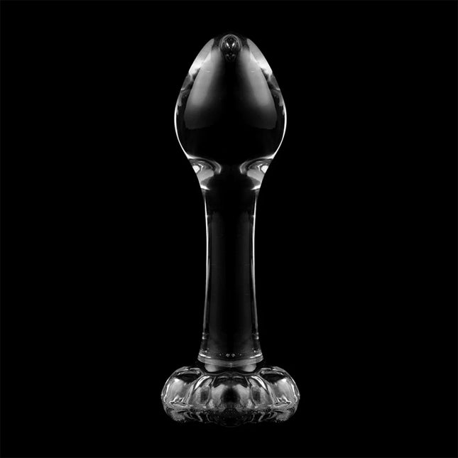 NEBULA SERIES BY IBIZA - MODELL 2 ANALPLUG BOROSILIKATGLAS KLAR 11 CM -O- 3.5 CM - Analplug
