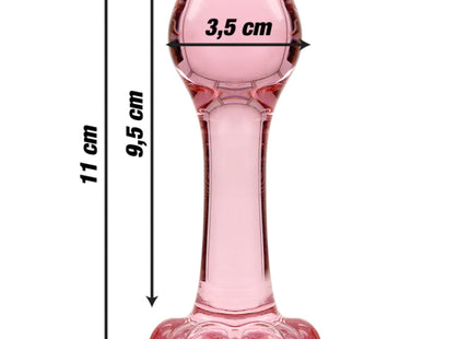 NEBULA SERIES BY IBIZA - MODELL 2 ANALPLUG BOROSILIKATGLAS KLAR 11 CM -O- 3.5 CM - Analplug