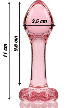NEBULA SERIES BY IBIZA - MODELL 2 ANALPLUG BOROSILIKATGLAS KLAR 11 CM -O- 3.5 CM - Analplug