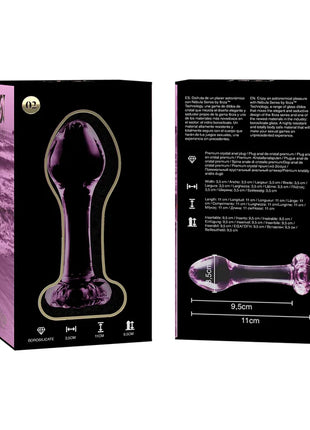 NEBULA SERIES BY IBIZA - MODELL 2 ANALPLUG BOROSILIKATGLAS KLAR 11 CM -O- 3.5 CM - Analplug