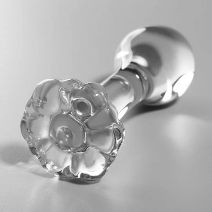 NEBULA SERIES BY IBIZA - MODELL 2 ANALPLUG BOROSILIKATGLAS KLAR 11 CM -O- 3.5 CM - Analplug