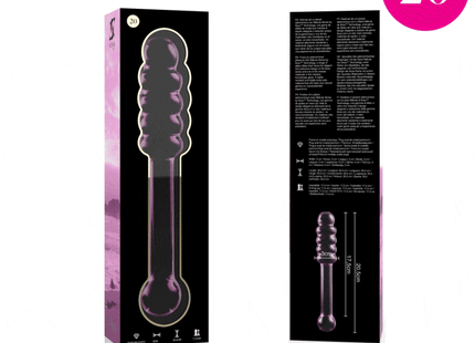 NEBULA SERIES BY IBIZA - MODELL 20 DILDO BOROSILIKATGLAS KLAR 20.5 CM -O- 3 CM - Glasdildo