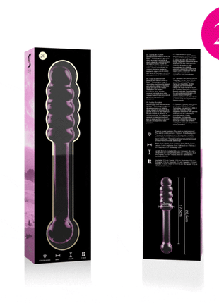 NEBULA SERIES BY IBIZA - MODELL 20 DILDO BOROSILIKATGLAS KLAR 20.5 CM -O- 3 CM - Glasdildo