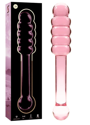 NEBULA SERIES BY IBIZA - MODELL 20 DILDO BOROSILIKATGLAS KLAR 20.5 CM -O- 3 CM - Glasdildo