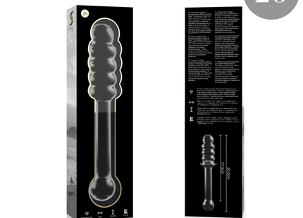 NEBULA SERIES BY IBIZA - MODELL 20 DILDO BOROSILIKATGLAS KLAR 20.5 CM -O- 3 CM - Glasdildo