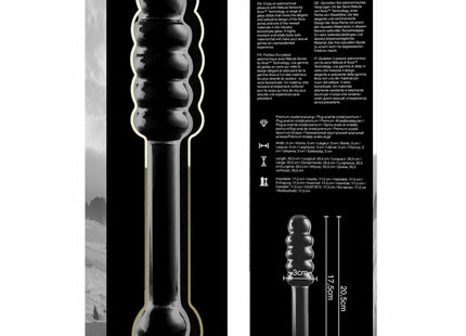 NEBULA SERIES BY IBIZA - MODELL 20 DILDO BOROSILIKATGLAS KLAR 20.5 CM -O- 3 CM - Glasdildo