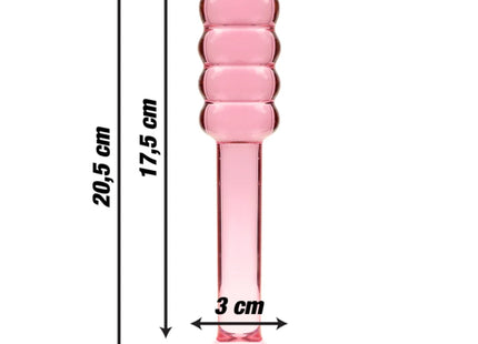 NEBULA SERIES BY IBIZA - MODELL 20 DILDO BOROSILIKATGLAS KLAR 20.5 CM -O- 3 CM - Glasdildo